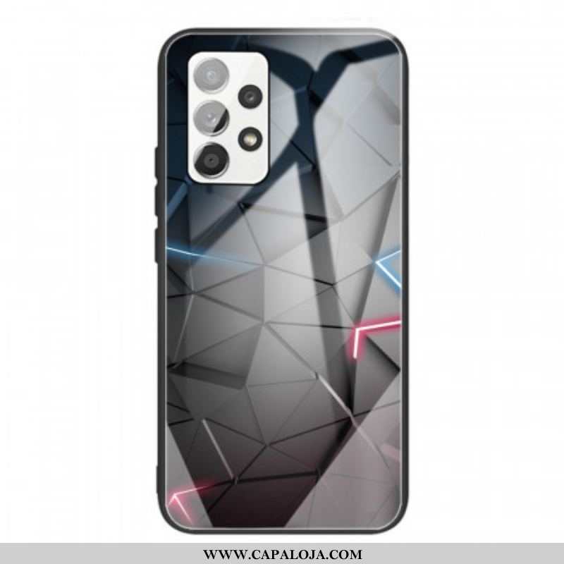 Capa Para Samsung Galaxy A53 5G Geometria Do Vidro Temperado