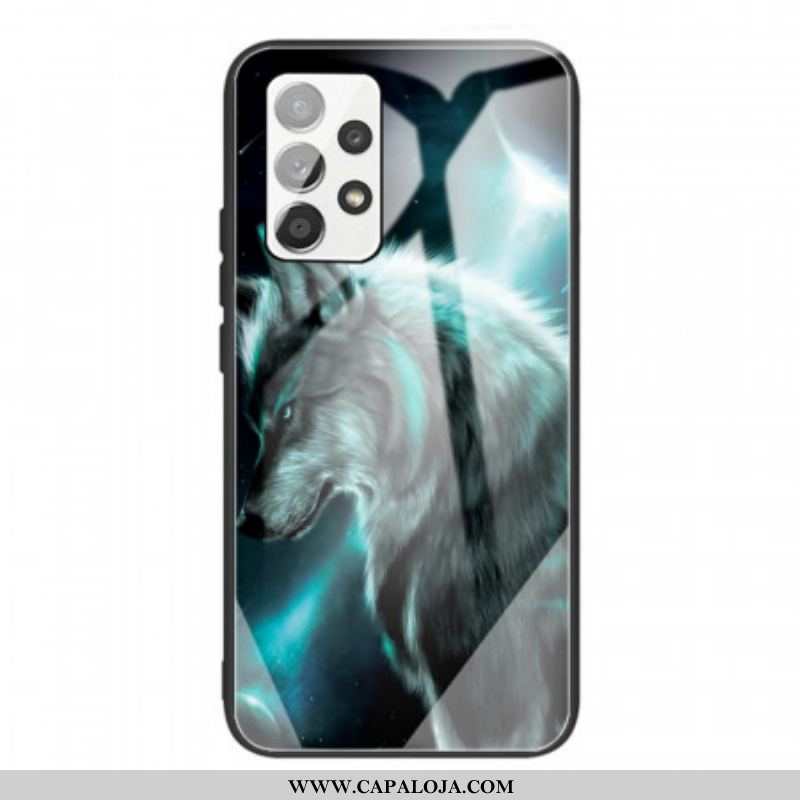 Capa Para Samsung Galaxy A53 5G Lobo De Vidro Temperado