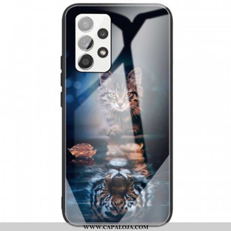 Capa Para Samsung Galaxy A53 5G Meu Vidro Temperado Tigre