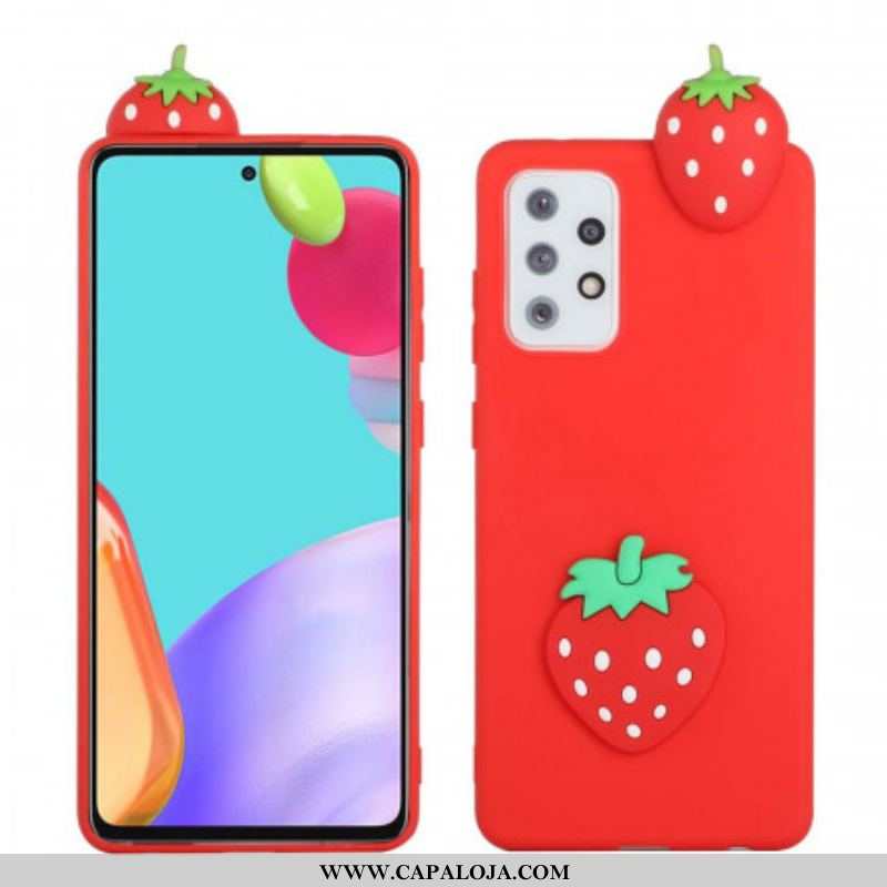 Capa Para Samsung Galaxy A53 5G O Morango 3d