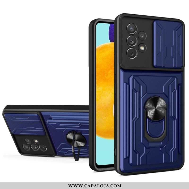 Capa Para Samsung Galaxy A53 5G Porta-cartões De Design E Protetores De Lente