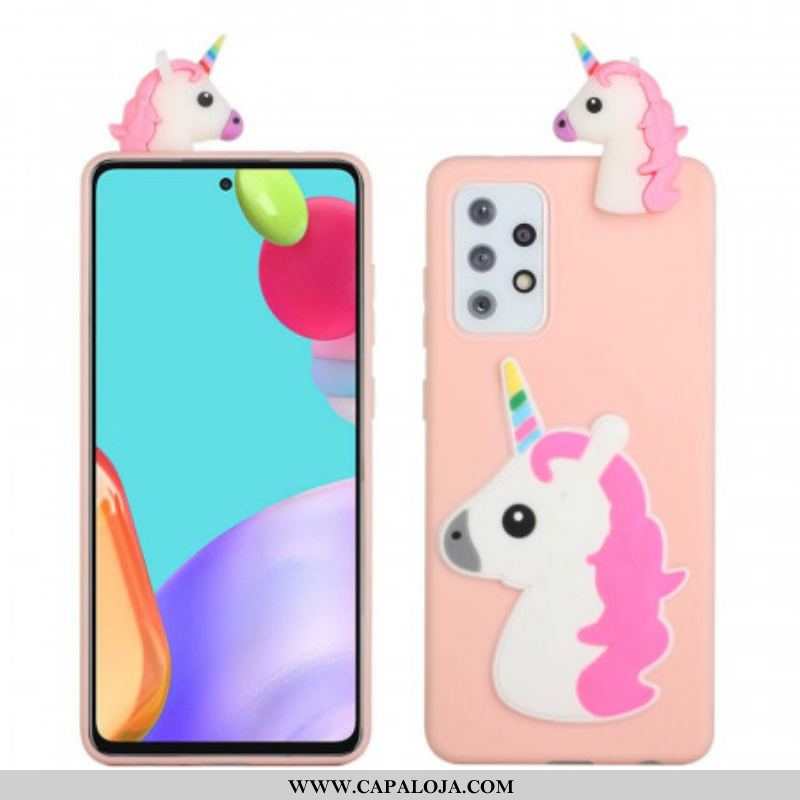 Capa Para Samsung Galaxy A53 5G Unicórnio 3d