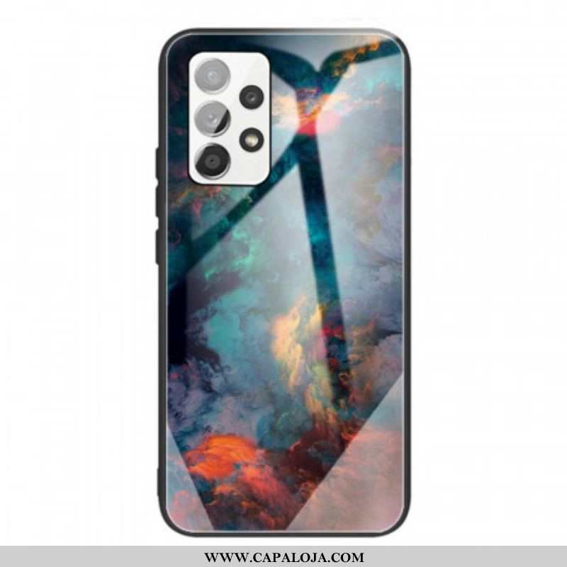 Capa Para Samsung Galaxy A53 5G Vidro Temperado Celeste