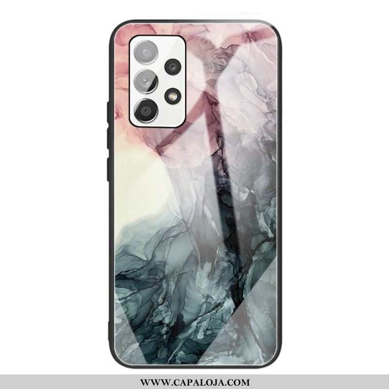 Capa Para Samsung Galaxy A53 5G Vidro Temperado De Mármore