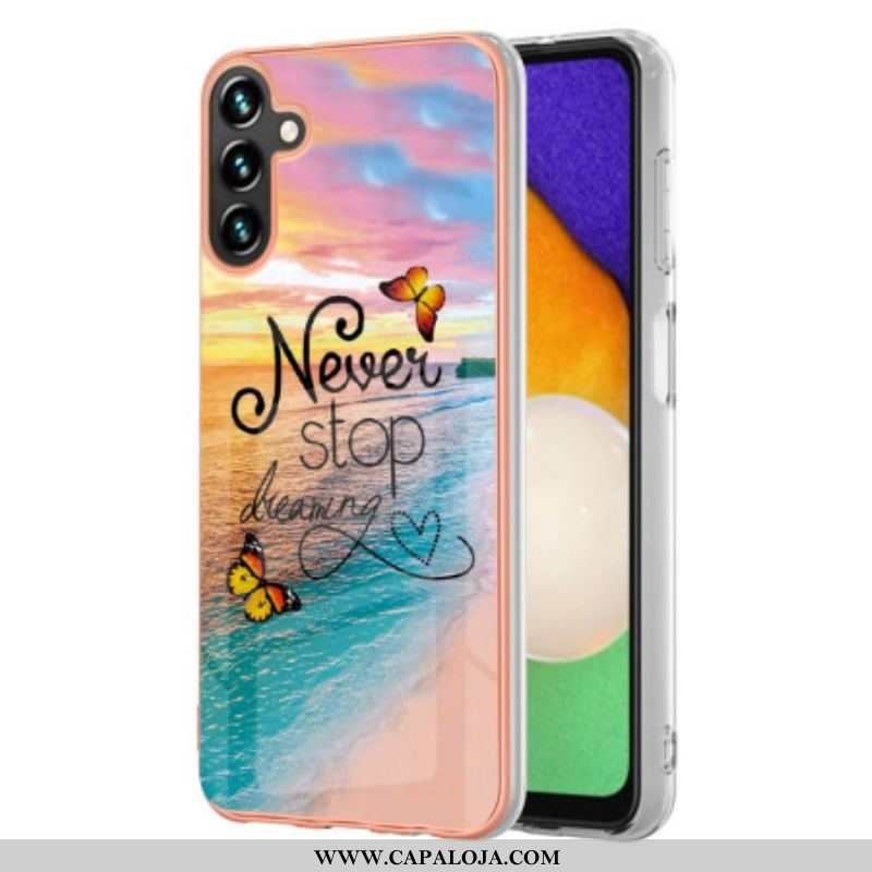 Capa Para Samsung Galaxy A54 5G Nunca Pare De Sonhar Com Borboletas