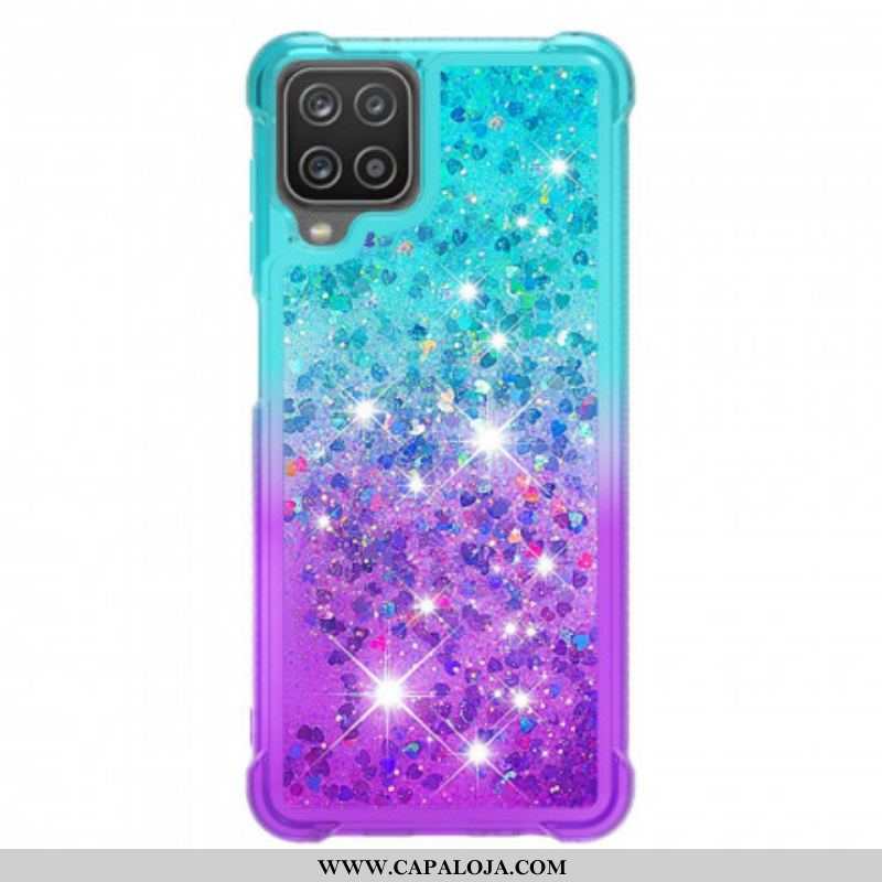 Capa Para Samsung Galaxy M12 / A12 Cores De Lantejoulas