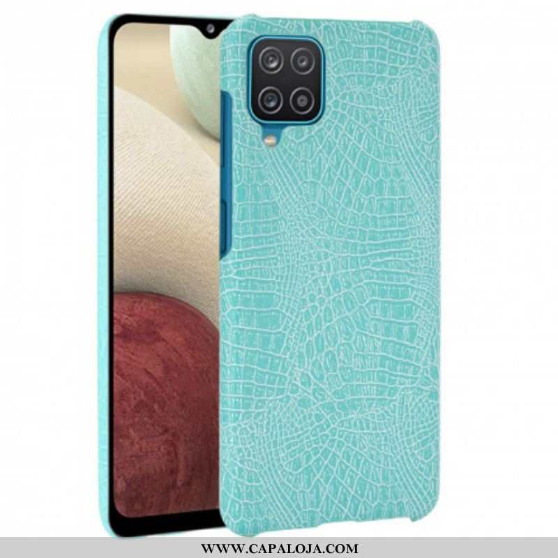 Capa Para Samsung Galaxy M12 / A12 Efeito Pele De Crocodilo