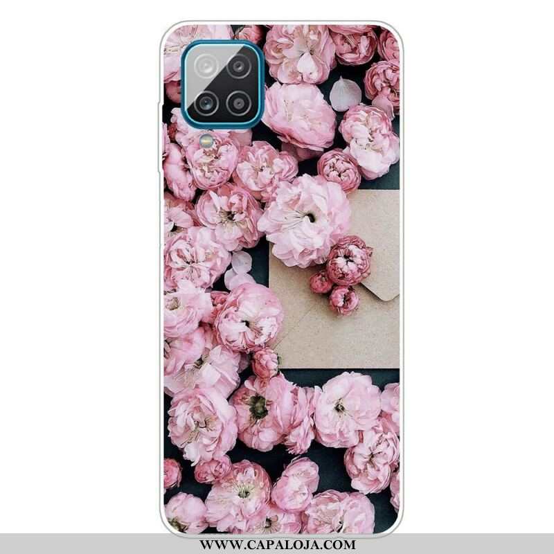 Capa Para Samsung Galaxy M12 / A12 Flores Intensas