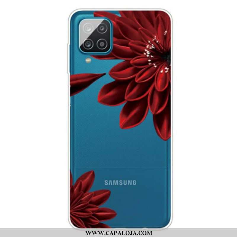 Capa Para Samsung Galaxy M12 / A12 Flores Silvestres