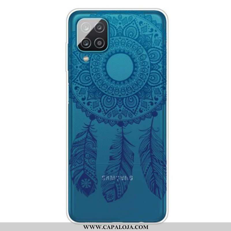 Capa Para Samsung Galaxy M12 / A12 Mandala De Flor Única