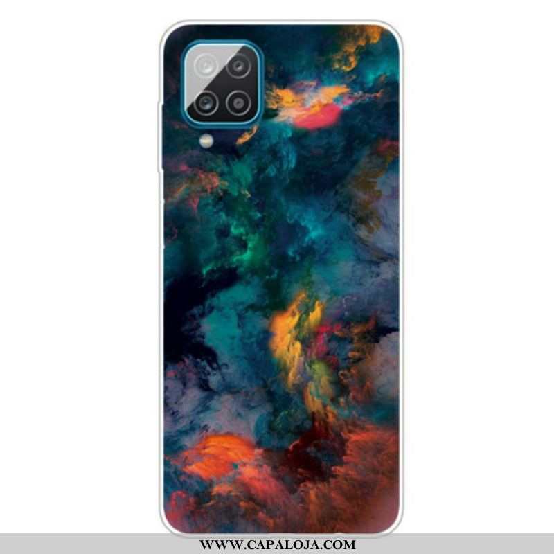 Capa Para Samsung Galaxy M12 / A12 Nuvens Coloridas