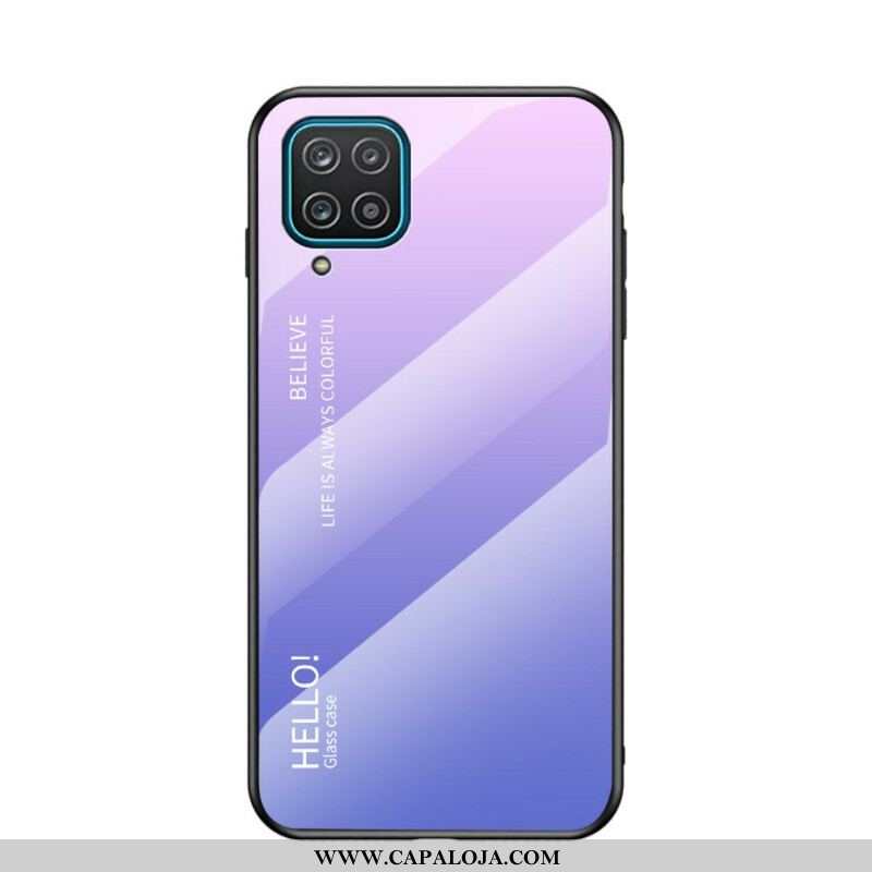 Capa Para Samsung Galaxy M12 / A12 Olá Vidro Temperado