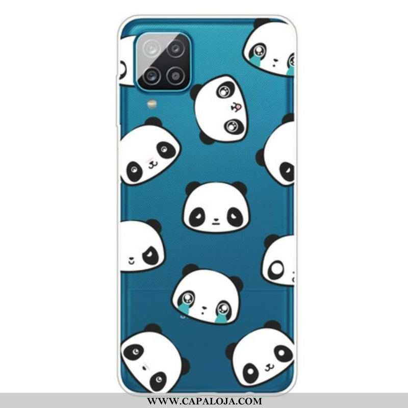 Capa Para Samsung Galaxy M12 / A12 Pandas Sentimentais Perfeitos