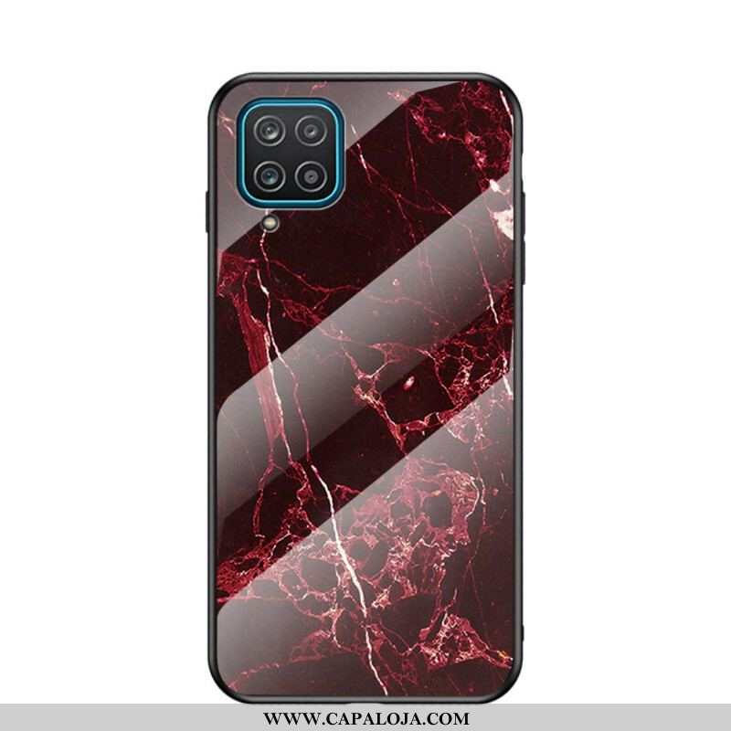 Capa Para Samsung Galaxy M12 / A12 Vidro Temperado De Cor Premium