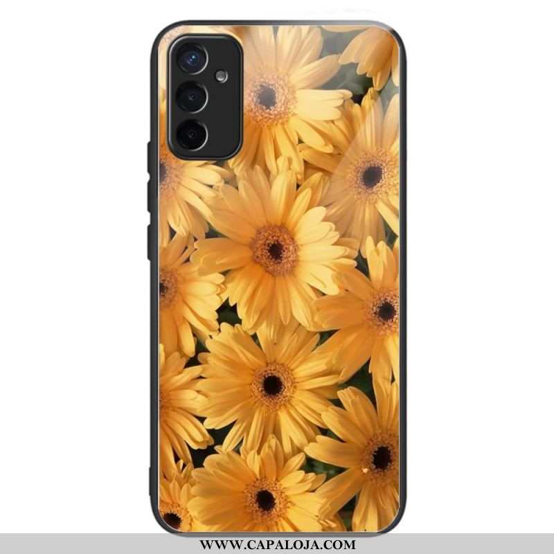 Capa Para Samsung Galaxy M13 Flores De Sol Vidro Temperado