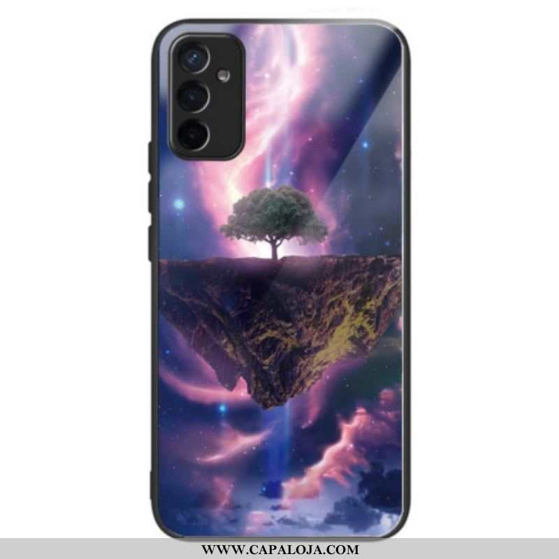 Capa Para Samsung Galaxy M13 Vidro Temperado De Árvore Futurista