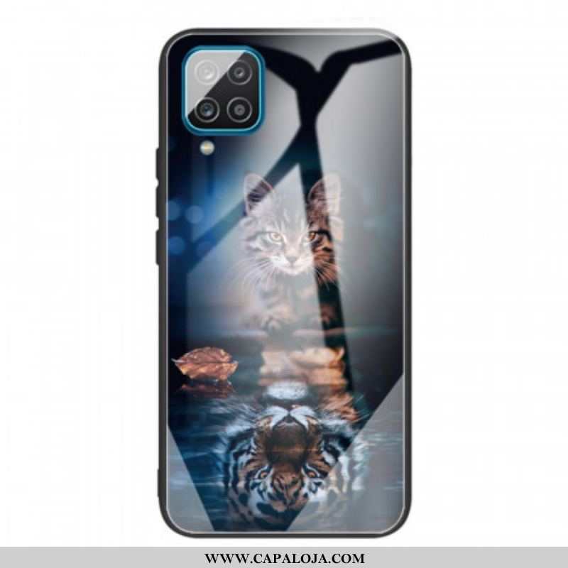 Capa Para Samsung Galaxy M32 Meu Vidro Temperado Tigre