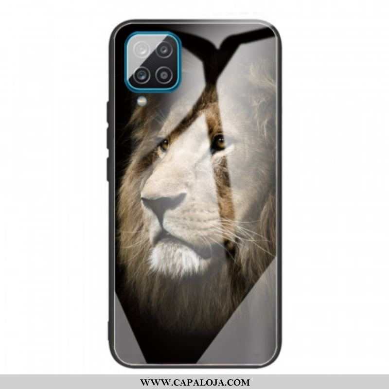 Capa Para Samsung Galaxy M32 Vidro Temperado Cabeça De Leão