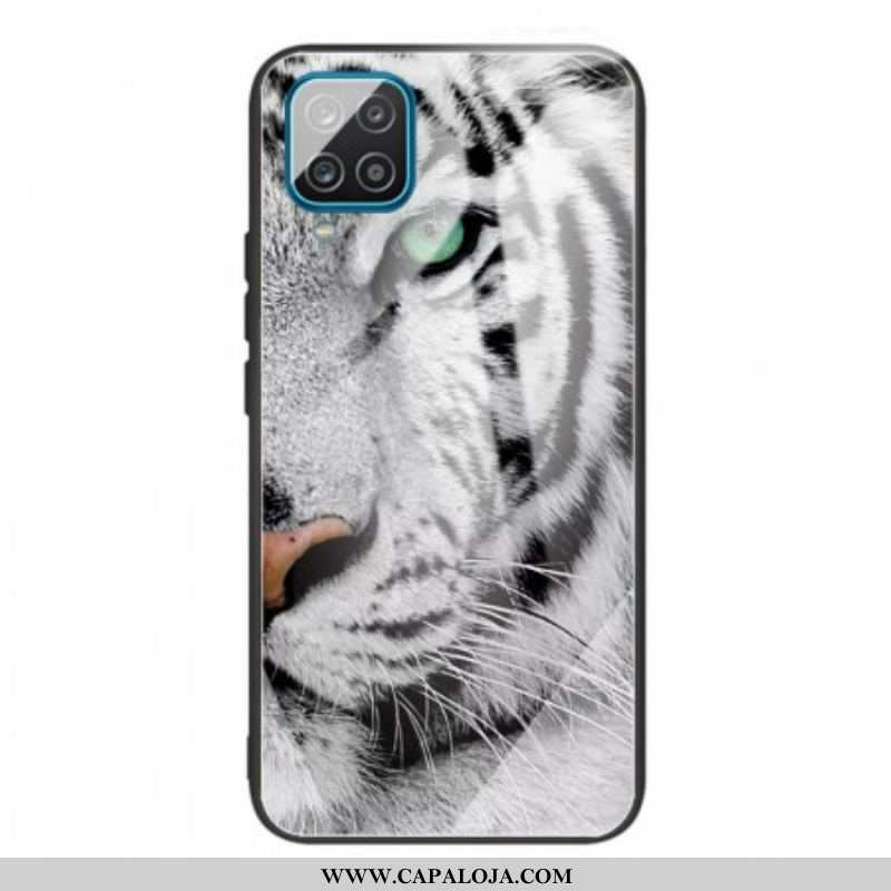 Capa Para Samsung Galaxy M32 Vidro Temperado Tigre