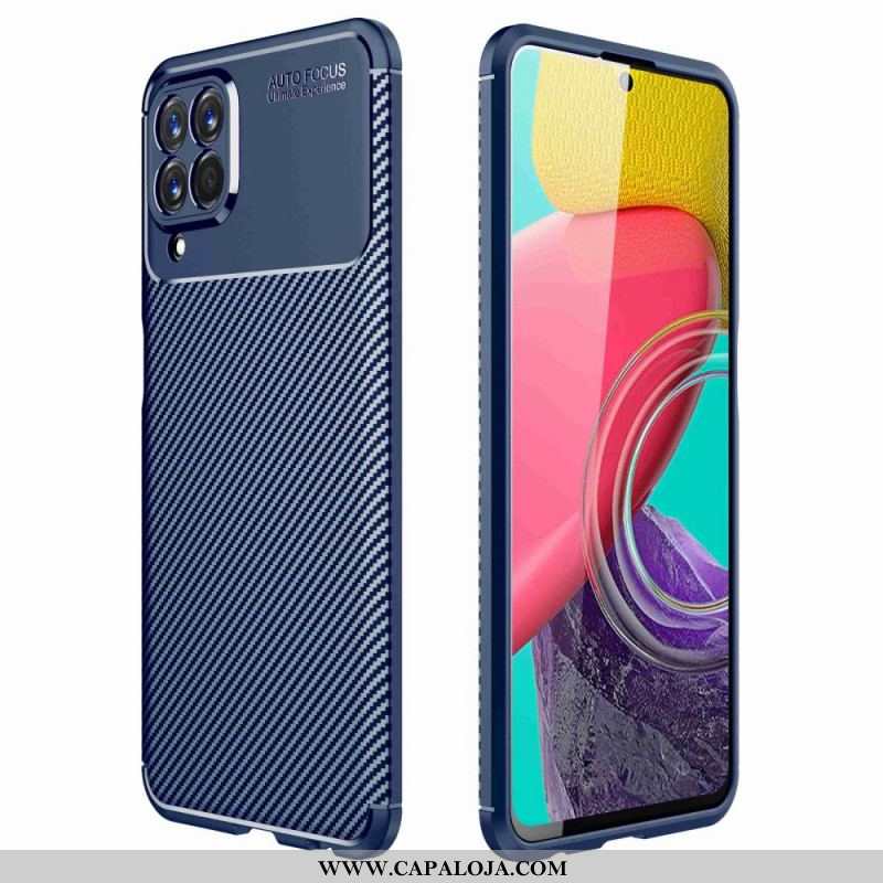 Capa Para Samsung Galaxy M33 5G Fibra De Carbono Flexível