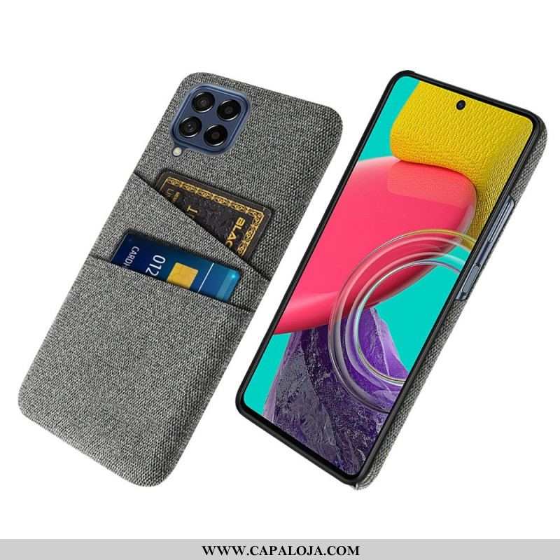 Capa Para Samsung Galaxy M53 5G Titular De Cartão De Tecido