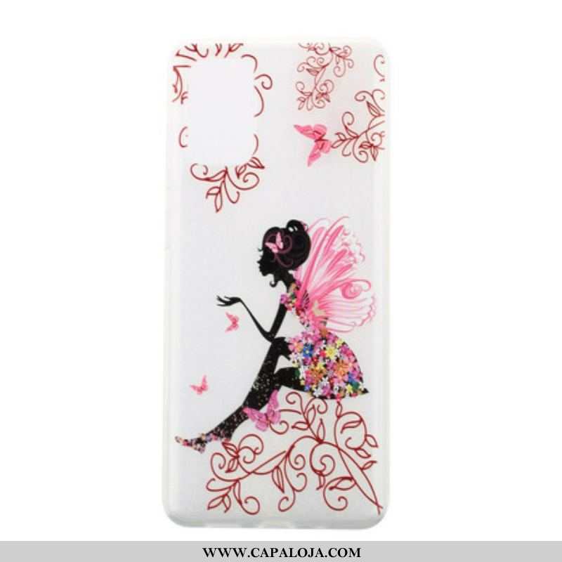 Capa Para Samsung Galaxy S20 Plus / S20 Plus 5G Fada Das Flores Transparentes