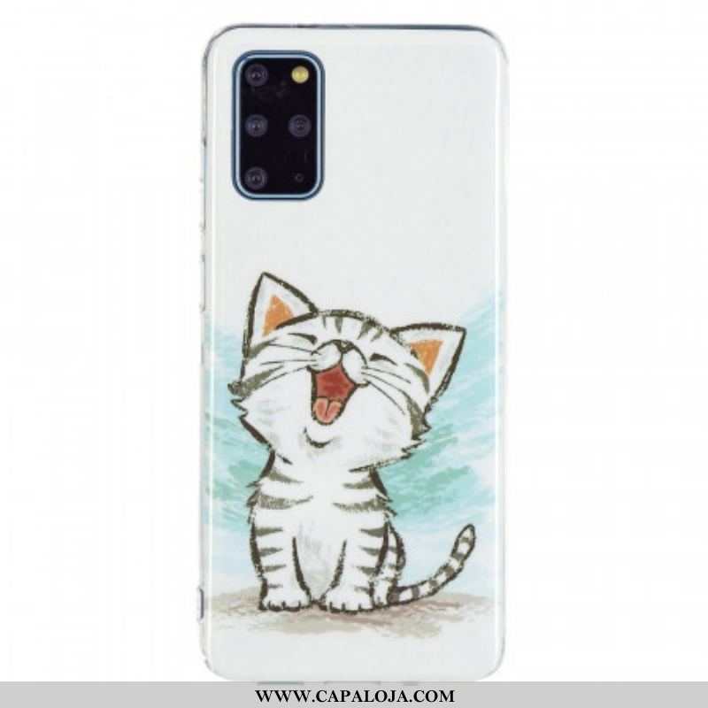 Capa Para Samsung Galaxy S20 Plus / S20 Plus 5G Gato Fluorescente