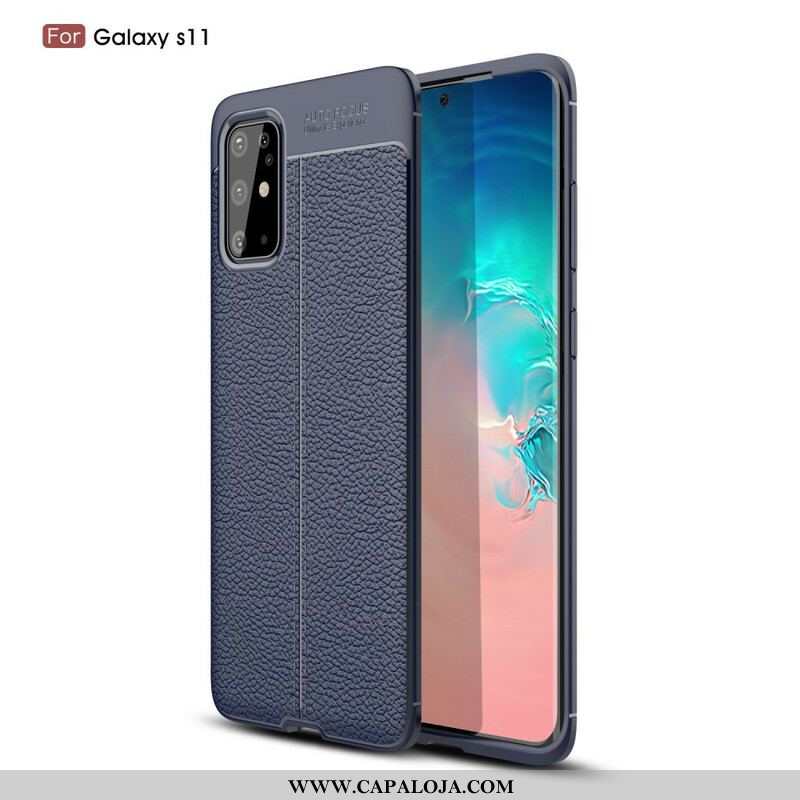 Capa Para Samsung Galaxy S20 Plus / S20 Plus 5G Linha Dupla De Lichia