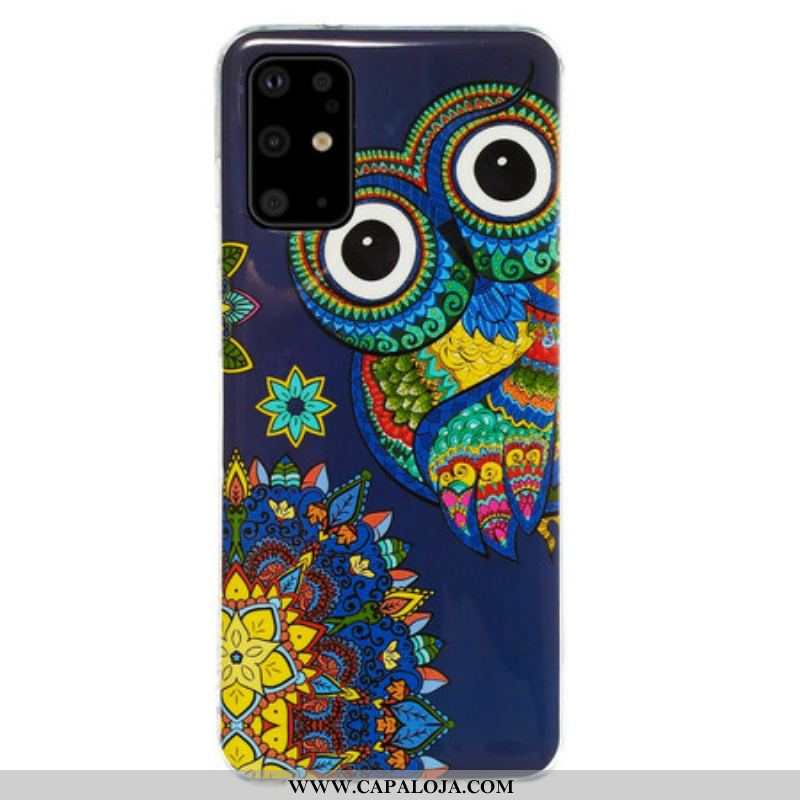 Capa Para Samsung Galaxy S20 Plus / S20 Plus 5G Mandala Coruja Fluorescente