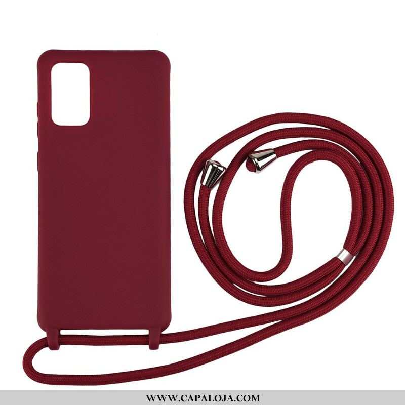 Capa Para Samsung Galaxy S20 Plus / S20 Plus 5G Silicone E Cordão