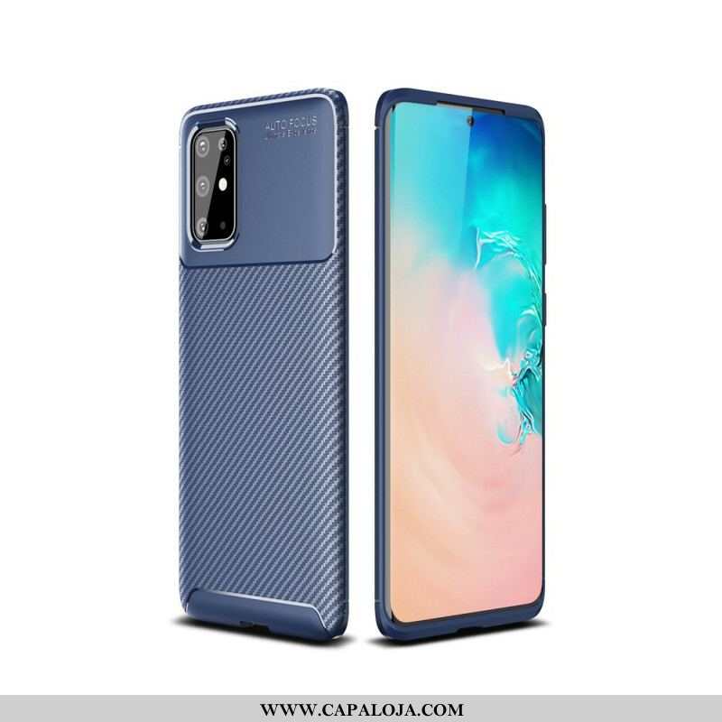 Capa Para Samsung Galaxy S20 Plus / S20 Plus 5G Textura Flexível De Fibra De Carbono