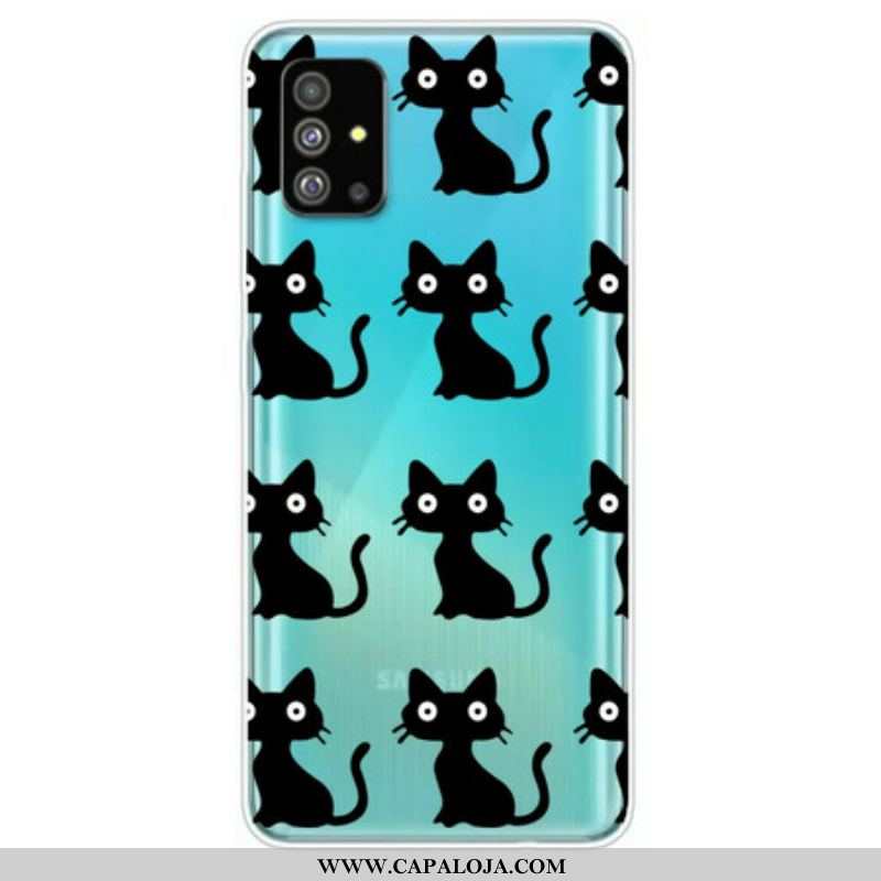 Capa Para Samsung Galaxy S20 Plus / S20 Plus 5G Vários Gatos Pretos