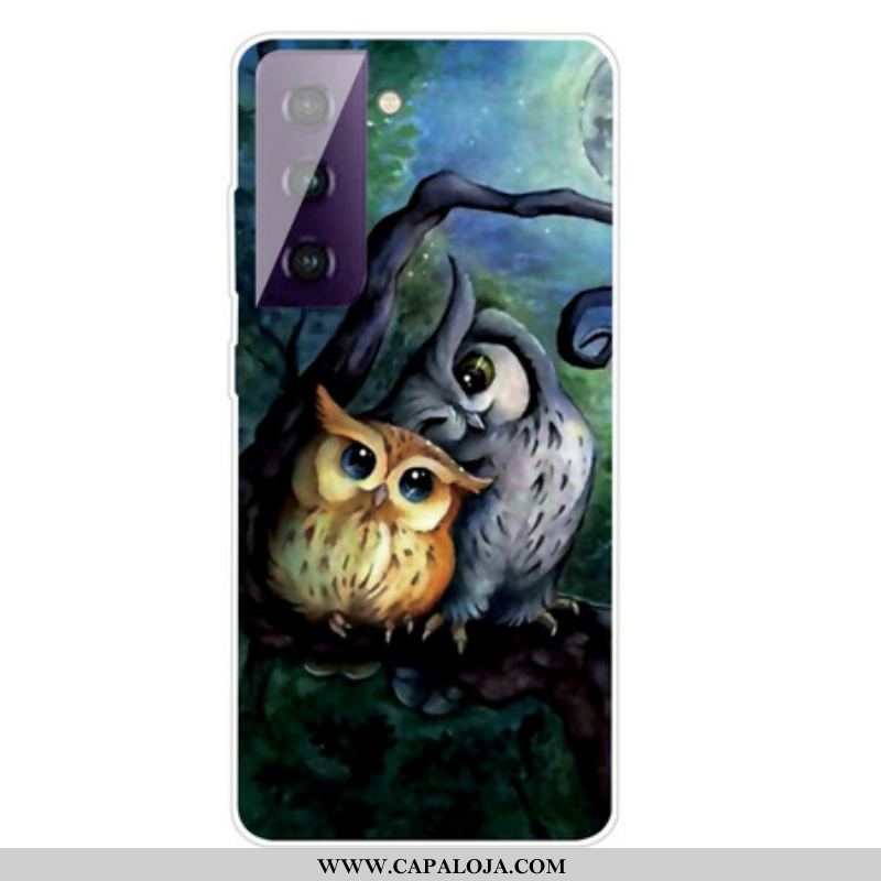 Capa Para Samsung Galaxy S21 5G Corujas Pintando