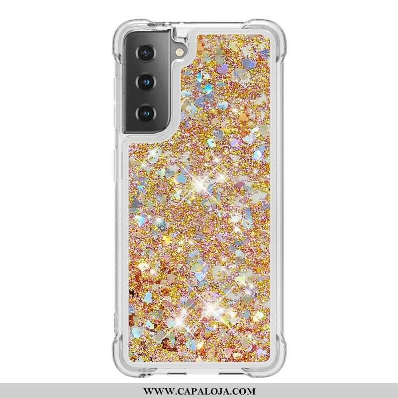 Capa Para Samsung Galaxy S21 5G Desejos Lantejoulas