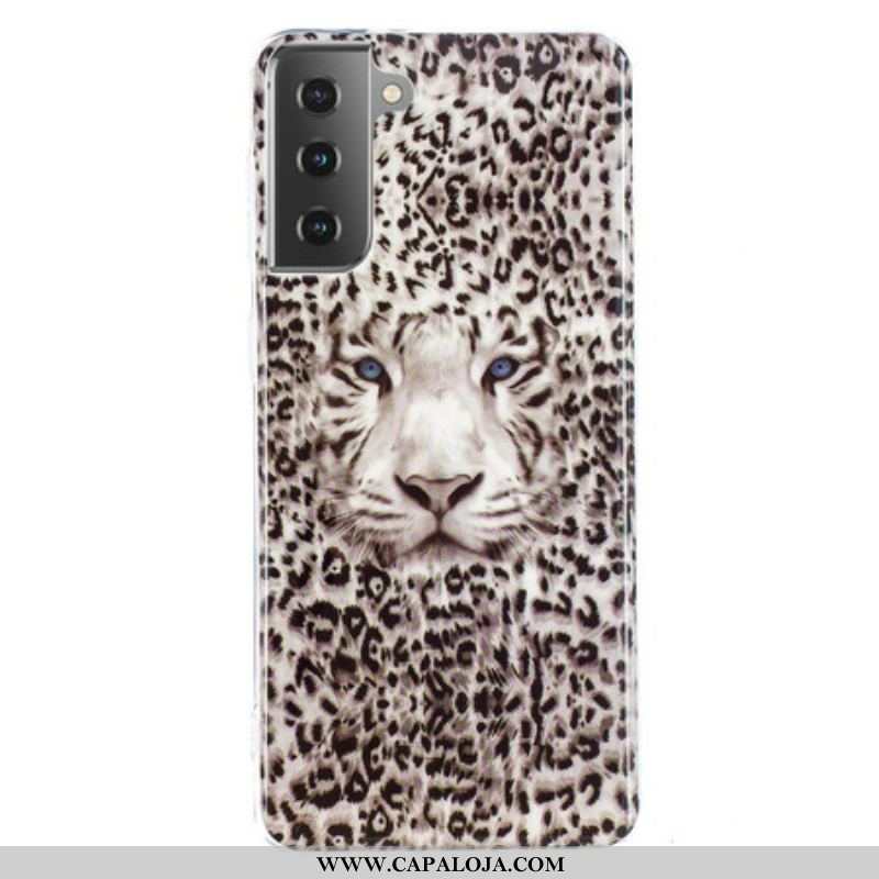 Capa Para Samsung Galaxy S21 5G Leopardo Fluorescente