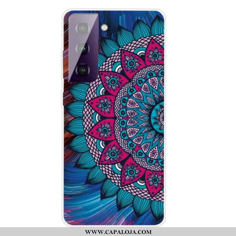 Capa Para Samsung Galaxy S21 5G Mandala Colorida