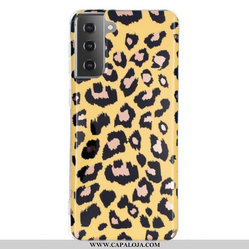 Capa Para Samsung Galaxy S21 5G Mármore Estilo Leopardo