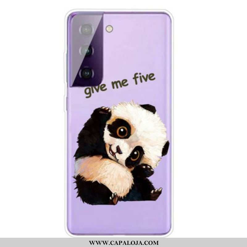 Capa Para Samsung Galaxy S21 5G Panda Me Dê Cinco