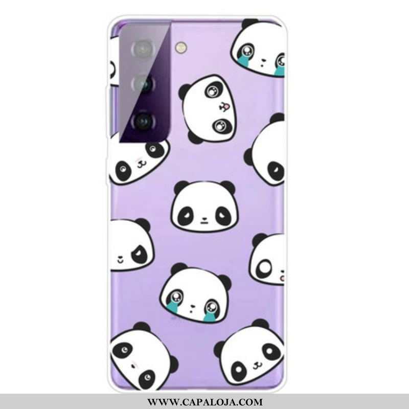 Capa Para Samsung Galaxy S21 5G Pandas Sentimentais