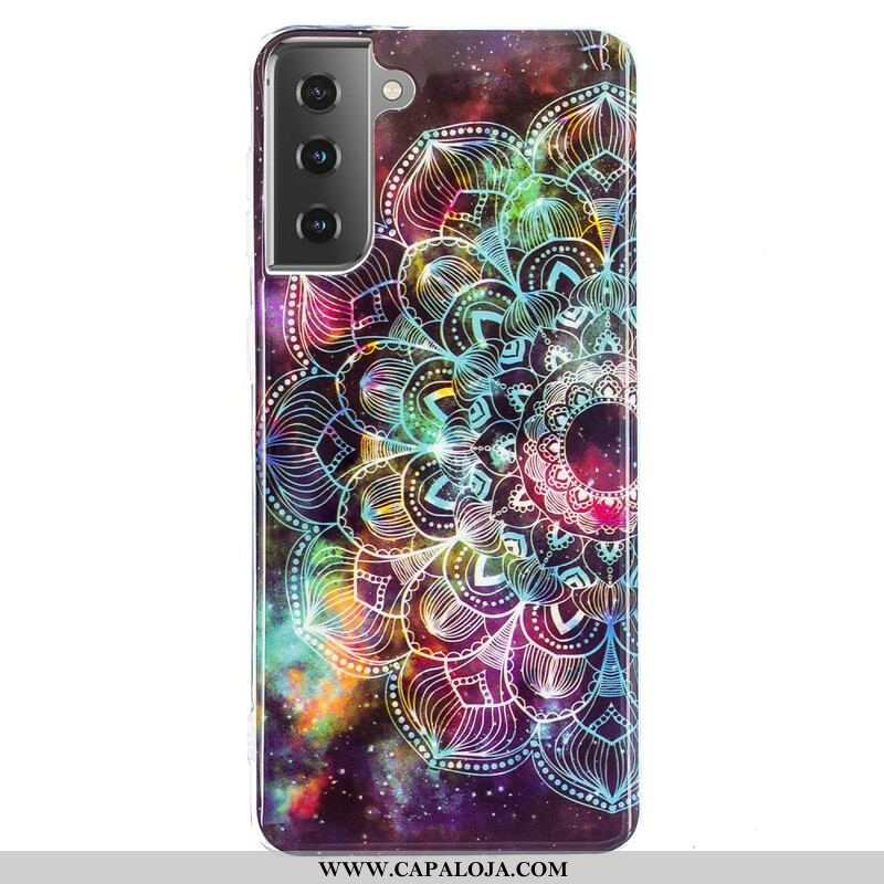 Capa Para Samsung Galaxy S21 5G Série Floral Fluorescente