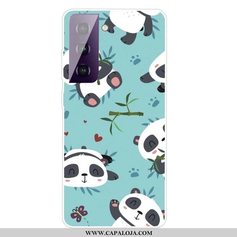 Capa Para Samsung Galaxy S21 FE Bando De Pandas