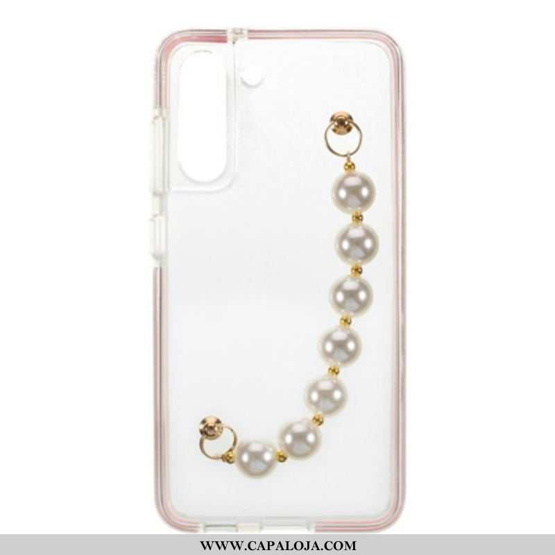 Capa Para Samsung Galaxy S21 FE Contas De Pulseira De Silicone