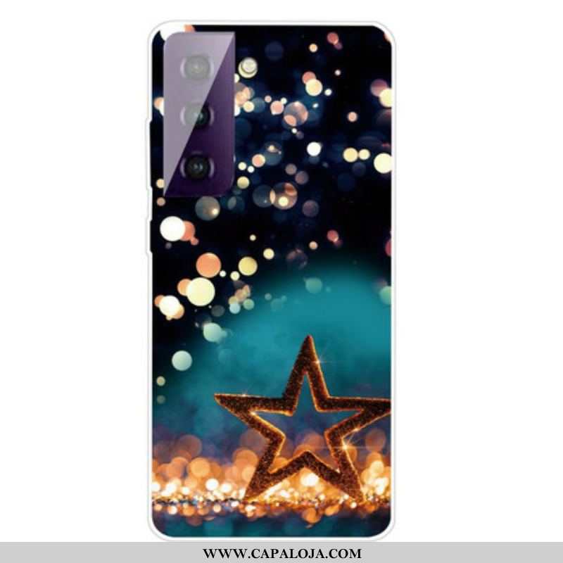 Capa Para Samsung Galaxy S21 FE Estrela Flexível