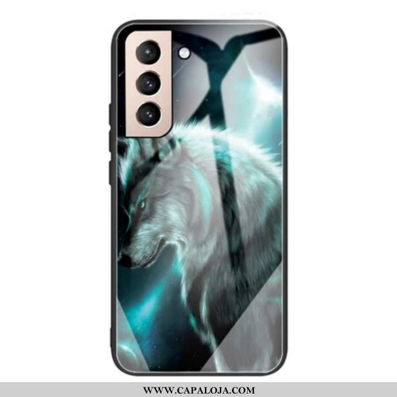 Capa Para Samsung Galaxy S21 FE Lobo De Vidro Temperado