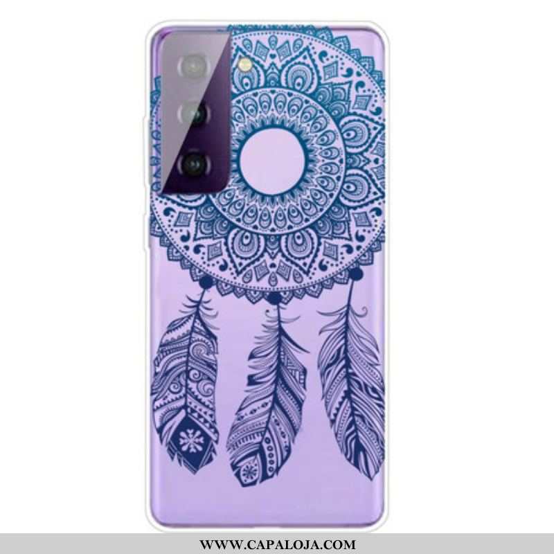 Capa Para Samsung Galaxy S21 FE Mandala De Flor Única