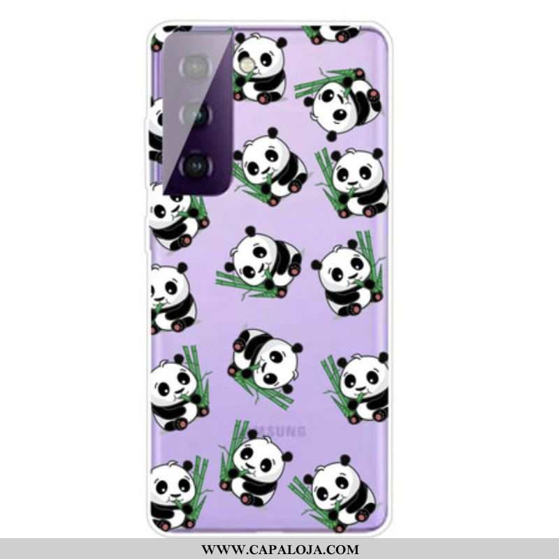 Capa Para Samsung Galaxy S21 FE Pequenos Pandas