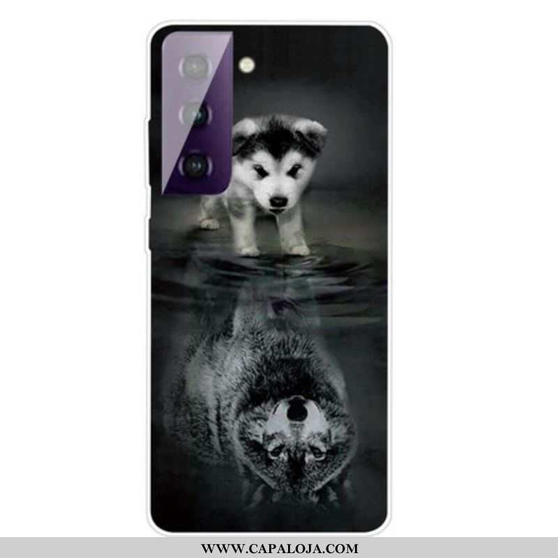 Capa Para Samsung Galaxy S21 FE Sonho De Cachorrinho