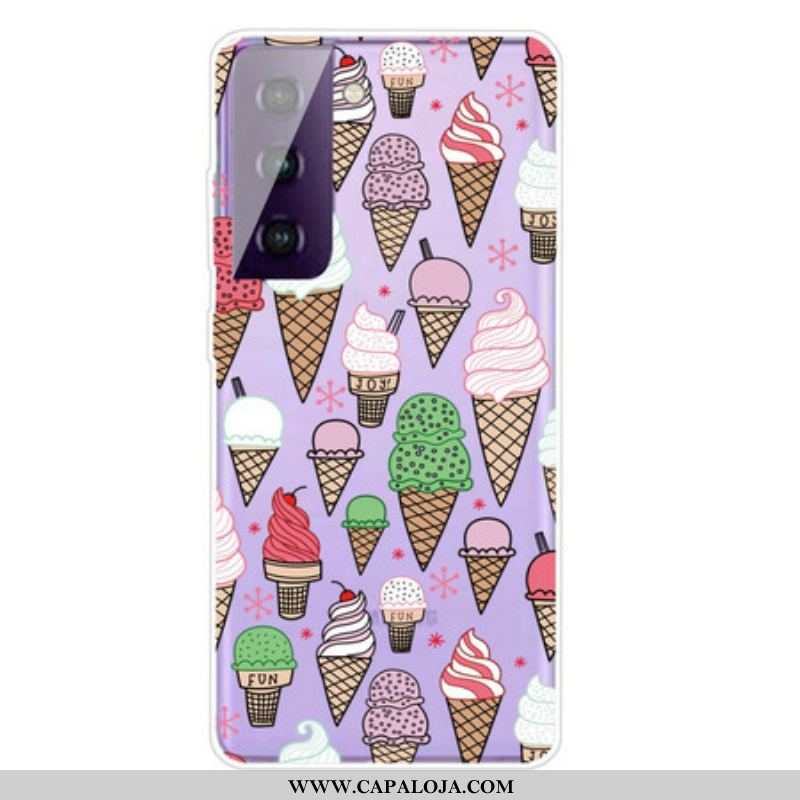 Capa Para Samsung Galaxy S21 FE Sorvete De Creme