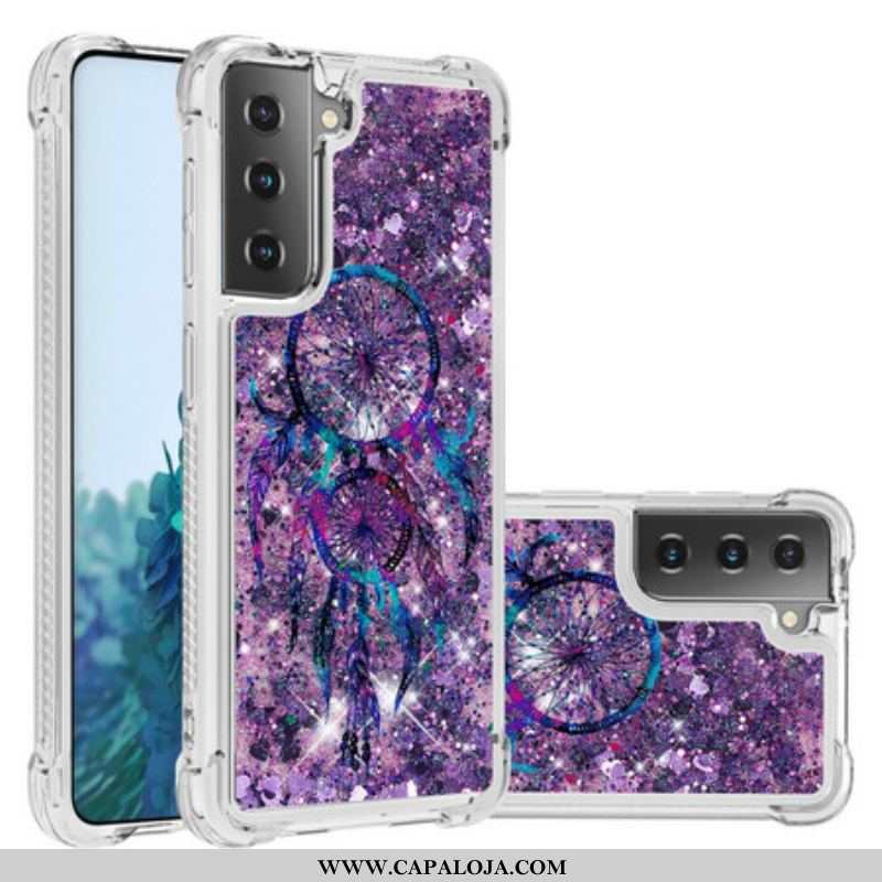 Capa Para Samsung Galaxy S21 Plus 5G Apanhador De Sonhos Glitter