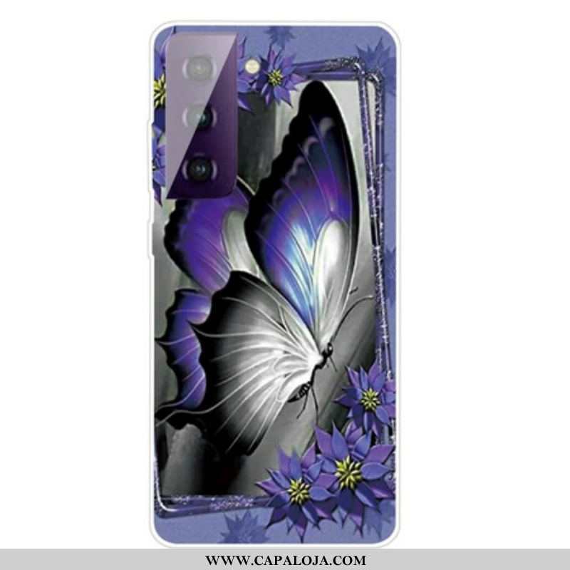 Capa Para Samsung Galaxy S21 Plus 5G Borboleta Real